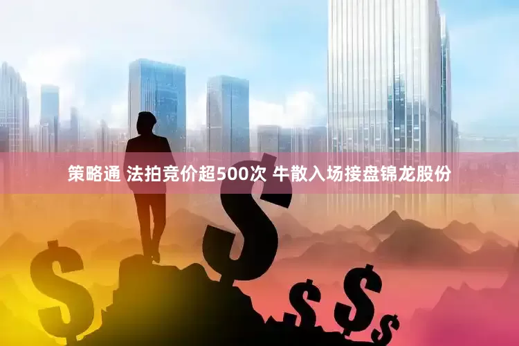 策略通 法拍竞价超500次 牛散入场接盘锦龙股份